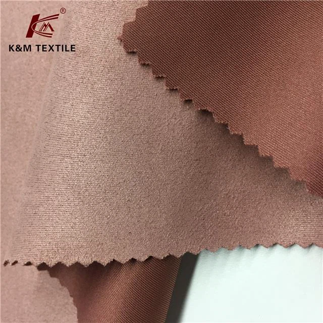 Tissu en daim polyester élasthanne super doux et élastique