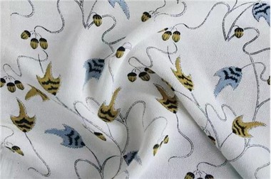 Tissu imprimé viscose pour jupe chemise